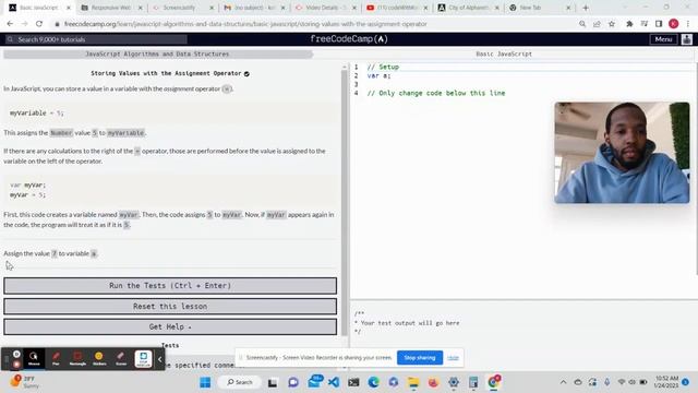 Storing Values with the Assignment Operator смотреть онлайн