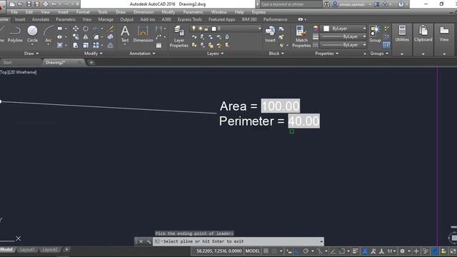 How to Find and Calculate Area & Perimeter of Close Figure or Shape | AutoLisp Command in AutoCAD смотреть онлайн