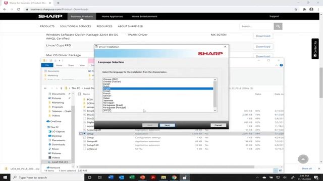 Sharp MFP driver install (Windows Universal Driver) смотреть онлайн