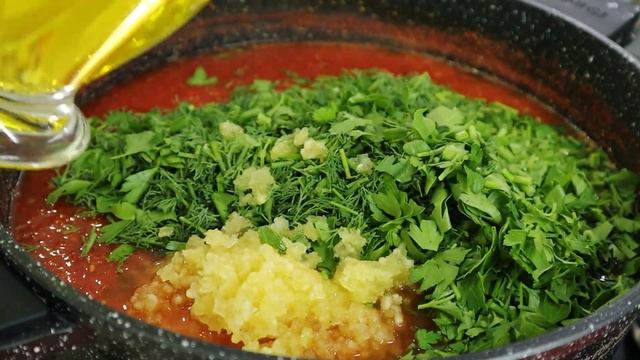 Аджика с зеленью на зиму. Вкусный рецепт | Adjika with herbs for the winter смотреть онлайн