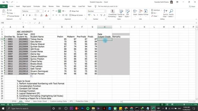 EXCEL BASIC GRADING SYSTEM смотреть онлайн
