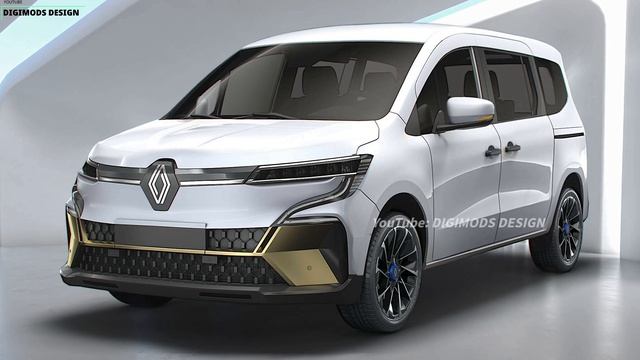 ALL NEW RENAULT E-KANGOO 2024-2025? REDESIGN | Digimods DESIGN | смотреть онлайн