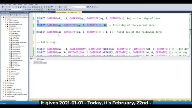 DATEADD and DATEDIFF | SQL Server смотреть онлайн