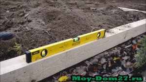 Монтаж фундамента для теплицы из бруса