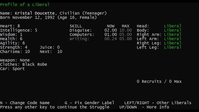 LGWI - Liberal Crime Squad v4.12.49 // 11 смотреть онлайн
