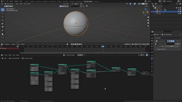 Blender 3.0 Geometry Nodes Beginner Animation Tutorial смотреть онлайн