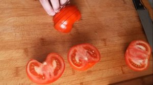 Как Резать помидоры ЛЕГКО, Нарезка помидоров Красиво и ПРОСТО