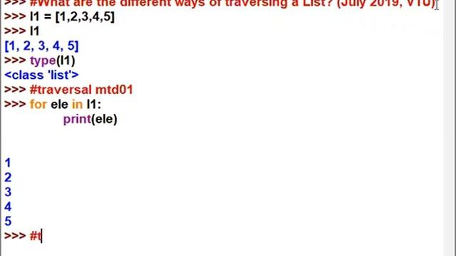 Traversing a list in Python application Programming смотреть онлайн
