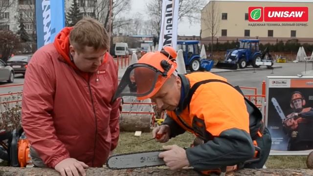 Заточка цепи бензопилы напильником и PowerSharp смотреть онлайн