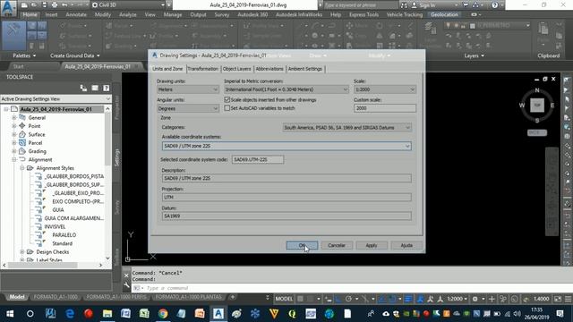 Aula 01 IMPORTAR TERRENO - Civil 3D - UNICAP - Aula Turma de Ferrovias 2019.1 смотреть онлайн
