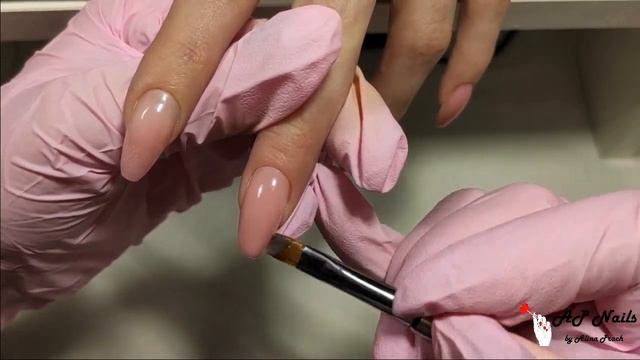 Смена формы / Балерина / Коррекция ногтей гелем / Комбинированный маникюр / Дизайн на всех ногтях / смотреть онлайн