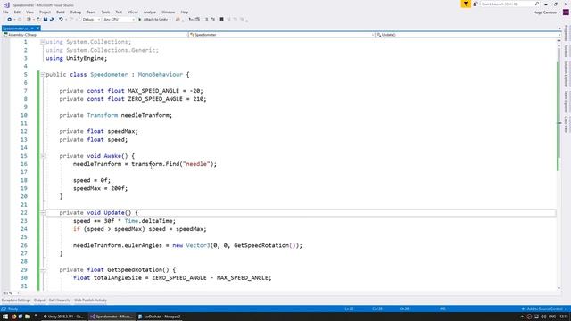 How to make a Car Speedometer (Unity UI Tutorial) смотреть онлайн