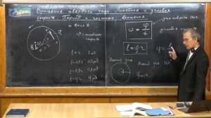 Урок 44. Вращение твердого тела. Линейная и угловая скорость. Период и частота вращения.