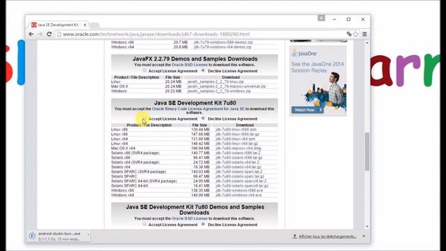 1 - Installation d'Android Studio et de JAVA JDK смотреть онлайн