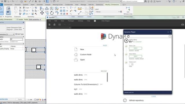 Dynamo Player for Placing Automatic Dimensions in Revit смотреть онлайн