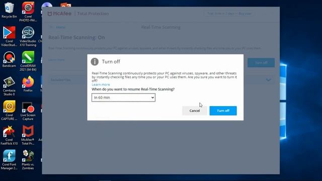 cara disable mcafee antivirus dan firewall total protection sementara di windows 10 смотреть онлайн