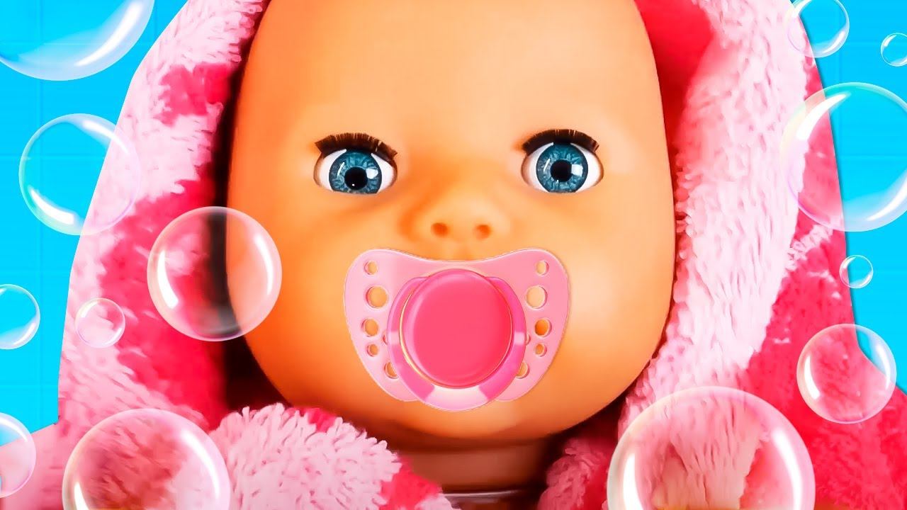 Кукла Беби Бон Аннабель купается! Видео для девочек: играем с Baby Born в дочки матери смотреть онлайн