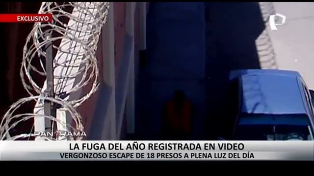 ¡Exclusivo! La fuga del año registrada en video: vergonzoso escape de 18 presos a plena luz del día смотреть онлайн