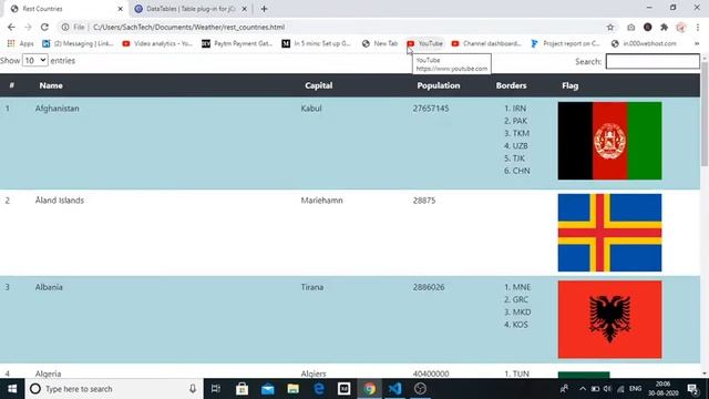 Searching, Sorting and Pagination in HTML Table смотреть онлайн