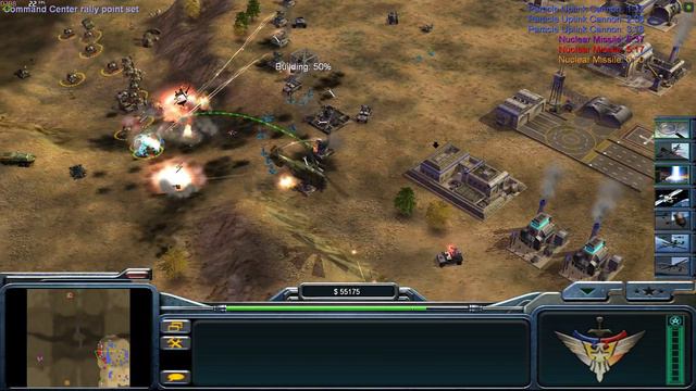 USA Super Weapon Command Conquer Generals Zero Hour 1 vs 7 HARD Gameplay Last Stand смотреть онлайн