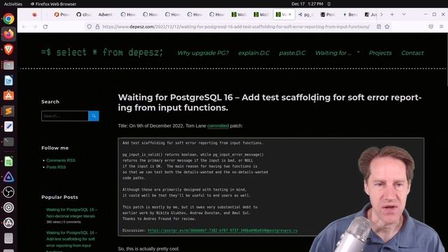 Scaling Postgres Episode 246 Columnar Tables, Advent of Code, PG 16 Features, Commit Times смотреть онлайн