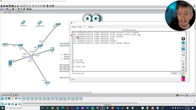 Configure AAA Authentication | Cisco CCNA 200-301 смотреть онлайн