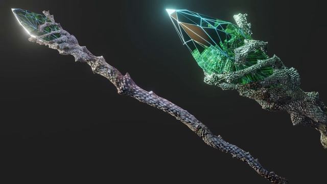Посох (типа как у Гендальфа) "Аганим Скептр", Демонстрация 3D модели смотреть онлайн