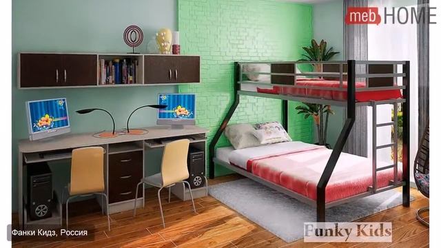 Кровать двухъярусная Фанки Лофт -2 смотреть онлайн