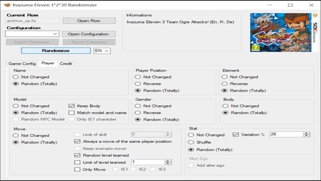 How To Randomize Inazuma Eleven 3 Ogre | Inazuma Eleven Ultimate Randomizer 1080p