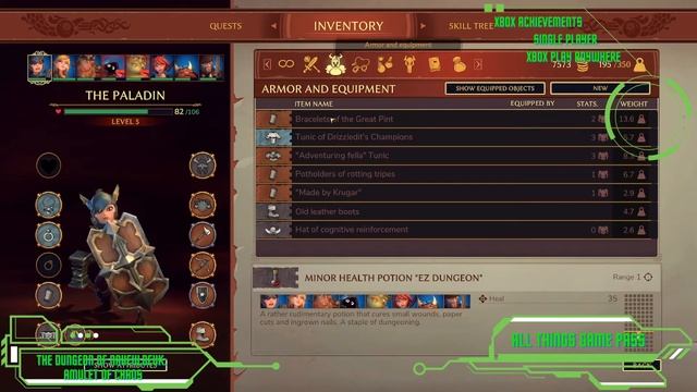 The Dungeon of Naheulbeuk: The Amulet of Chaos - All Things Game Pass Review! смотреть онлайн