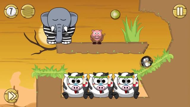 Разбуди слона. Дикий Запад. 1 - 7 уровни. смотреть онлайн