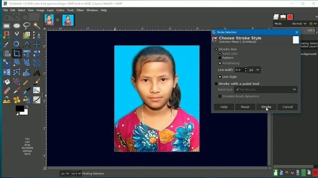 How to make a passport size photo with gimp 2.10.10 смотреть онлайн