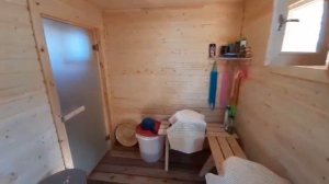 Каркасная баня размером 4 на 4 спустя 5 месяцев