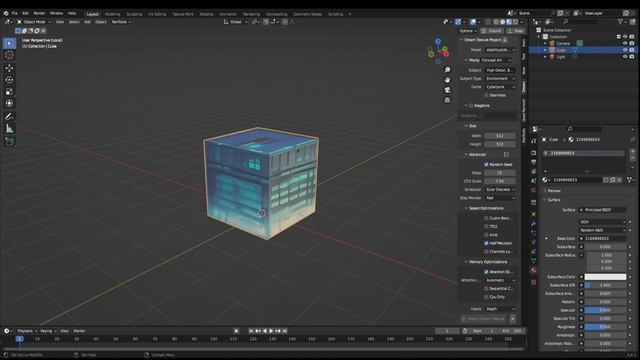 Turning BASIC Blender scenes into STUNNING art with a single click смотреть онлайн