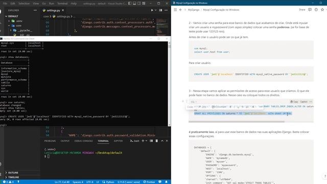 Configurando MySQL no Django смотреть онлайн