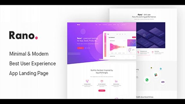 Rano - Landing Page PSD Templates | Themeforest Website Templates and Themes смотреть онлайн