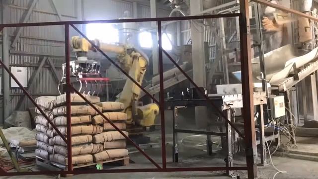 Роботизированная линия фасовки цемента смотреть онлайн