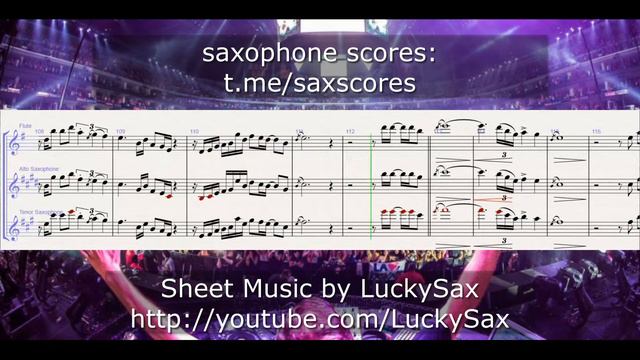 Syntheticsax & Boom Jinx, Jaytech - Milano | sheet music & backing track for sax alto, tenor, flute смотреть онлайн