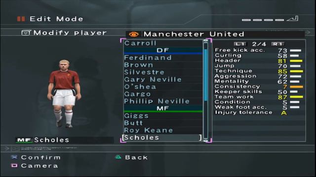 PES 3 - Manchester United - Stats - PS2 смотреть онлайн