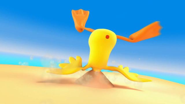 Paperotti In 'IT'S BEACH TIME!' - The Silly Funny Duck - Animated Short