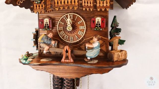 Seesaw 1 Day Mechanical Chalet Cuckoo Clock With Dancers 31cm By Anton Schneider смотреть онлайн