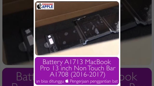 Battery A1713 Macbook Pro 13 Inch Non Touch Bar A1708 (2016-2017)