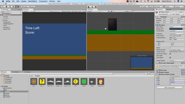 Unity Tutorial - 2D Side Scroller (Super Platformer Bros) Episode 10 - Clouds & Doors смотреть онлайн