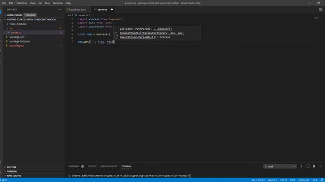 TypeScript Tidbits - Getting Started Using Node.js with TypeScript смотреть онлайн