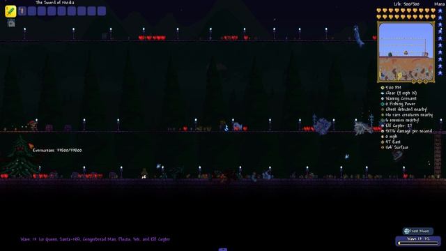 Sword of Nvidia VS Pumpkin Moon, Martian Invasion, Frost Moon - Terraria смотреть онлайн