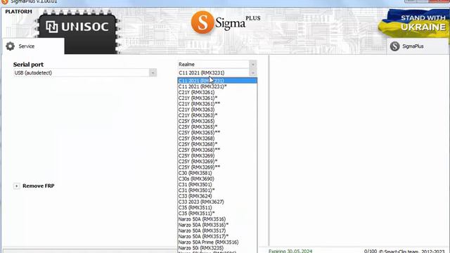 Realme C11 2021 Remove FRP with Sigma Plus (480p)