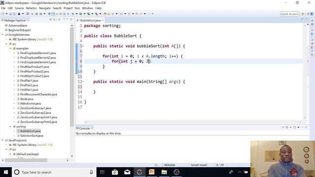 Google Interview - BubbleSort Algorithm with Java Implementation смотреть онлайн