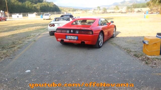 2x FERRARI 348 TB - Walkaround, start-up and racing 2013 смотреть онлайн