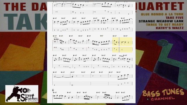 Take Five Backing Track - with Lead Sheet and Tabs for Bass смотреть онлайн