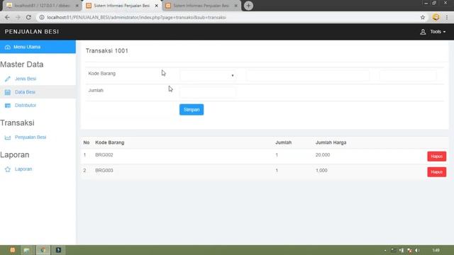 Aplikasi Penjualan CRUD PHP Ajax Lengkap dengan Source Code смотреть онлайн